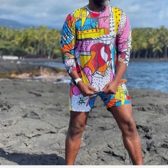 Swiminista Swim James Peter Henry X Swiminista Mens Swim Shirt